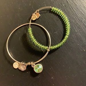 Alex and Ani August birthstone bracelets